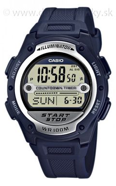 Casio W 756-2A Svetové časy Alarm na potápanie