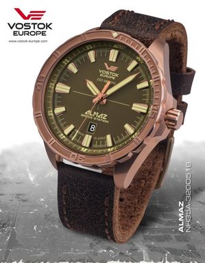 pánske hodinky Vostok Europe NH35A/320O516 ALMAZ bronze automatoc
